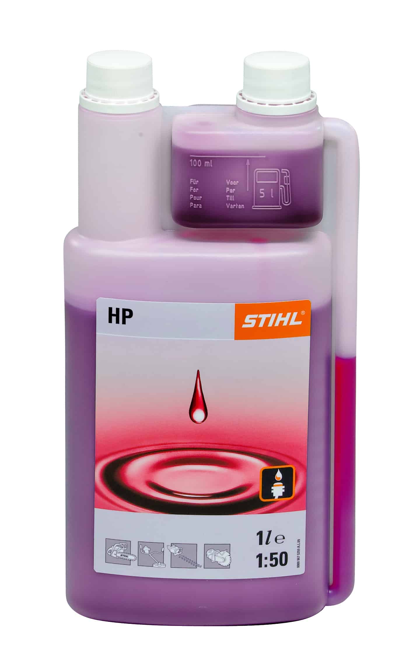 HP Two stroke engine oil 1 litre with measure